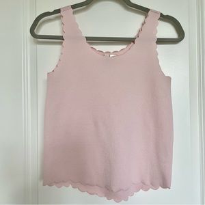 H&M Scalloped Top